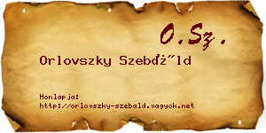 Orlovszky Szebáld névjegykártya